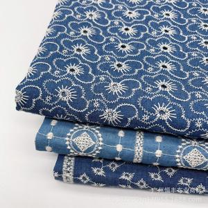 Tissu de robe en denim Imitation floral pour femmes et enfants, 65% C, 35% P - Product Image 1