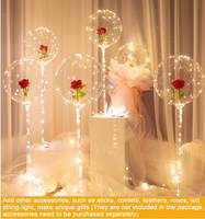 Ballons Bobo 20 Pouces Bulle Durable TPU Grand Transparent Décoration de Fête d'Anniversaire de Mariage de Noël