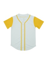 Kaos Jersey Baseball Lengan Pendek Pria Buatan Pabrik, Laris Manis, Warna Putih dengan Aksen Piping di Lengan, Model Terbaru 2026