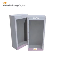 Boîte à jouets en carton pliable d'usine boîte de poupée personnalisée emballage avec fenêtre en PVC boîte-cadeau de poupée jouet pour enfants
