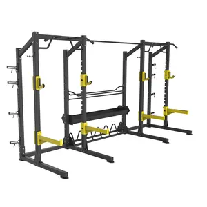 Fitness-Fitness geräte Kommerzielles Squat Rack Kraft training Multifunktion strainer Gewichtheben Half Power Rack