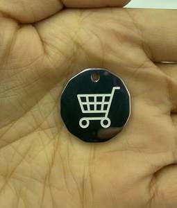 Carrito de compras de Metal, soporte para monedas, llavero, carros portátiles, llavero con Soer Chip, llavero, regalo de promoción para supermercado - Product Image 6