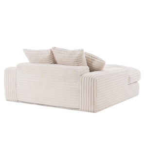 Chaise longue surdimensionnée rembourrée, convertible <span class=keywords><strong>en</strong></span> canapé-<span class=keywords><strong>lit</strong></span>, avec coussins décoratifs et accoudoirs, <span class=keywords><strong>en</strong></span> tissu velours côtelé pour salon - Product Image 6