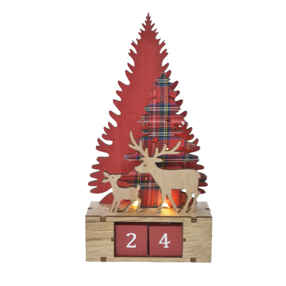 ディスカウント 木製 クリスマス アドベント カレンダー サンタクロース オーナメント Christmas Wooden Advent Calendar With 24 Drawers Www Health Worx Co Za