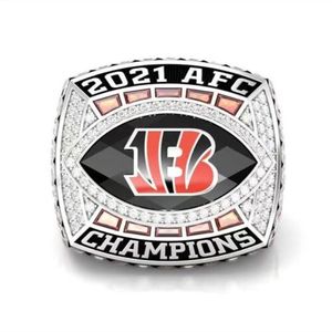 Nuovo Anello Ufficiale del Campionato 2021 dei Cincinnati <span class=keywords><strong>Bengals</strong></span>, Design a Tema Calcistico - Product Image 1