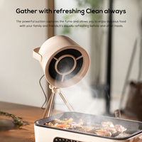 Peralatan Rumah Pintar untuk Berkemah di Luar Ruangan dan Dalam Ruangan, Mini Desktop Pumping Table Range Hood untuk Hot Pot BBQ