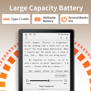 Lector Electrónico con Pantalla de Tinta Electrónica de 6 Pulgadas, Batería de 3000 mAh, Wifi, 32 GB de Almacenamiento, con Funda de Cuero - Product Image 3