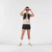 Gilet d'hydratation de course léger et respirant avec pochette souple réfléchissante, support téléphone, en nylon portable, pour homme