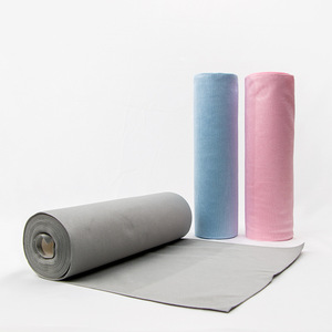 Cross Border Glass Cleaning Towel Roll Thickened <b>Absorbent</b> Mirror Polishing <b>Cloth</b> Rectangle Blue Pink Gray Solid Color Rag - Product Image 2