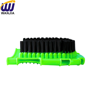 वांजीया घोड़े की ग्रोमिंग दस्ताने ब्रश शरीर की सफाई के लिए नरम ब्रिस्टल के साथ मालिश दस्ताने - Product Image 3