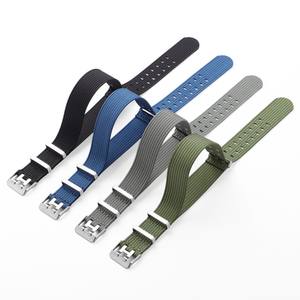 Nouveau <span class=keywords><strong>bracelet</strong></span> en <span class=keywords><strong>nylon</strong></span> côtelé monobloc de 20/22 mm pour montres <span class=keywords><strong>Seiko</strong></span>, Omega, Tissot – Accessoires de <span class=keywords><strong>bracelet</strong></span> de montre - Product Image 6