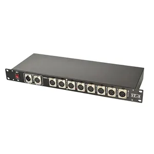 Stage lights dmx 512 XLR Pin3 distributor 8 ways in/out dmx splitter