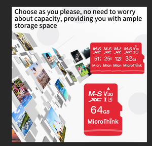 Carte mémoire Microthink TF en gros d'usine 32G 64G 128G 256G Mini Carte SD Plastique <span class=keywords><strong>A1</strong></span> U3 <span class=keywords><strong>V30</strong></span> pour GPS de voiture, Caméra embarquée, DVR, Lecteur MP3, Appareil photo - Product Image 5