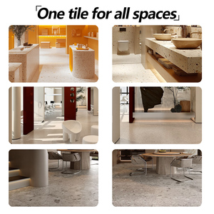 Baldosa de Porcelana Mate de Diseño Industrial con Aspecto de Terrazo, Antideslizante, en Varios Tamaños, para Sala de Estar, Comedor, Baño y <span class=keywords><strong>Hotel</strong></span> - Product Image 3