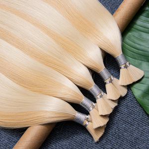 Saç PrebondedHair Bulkhair görünmez insan saçı postiş ham bakire çift çekilmiş Genius saç uzantıları bant