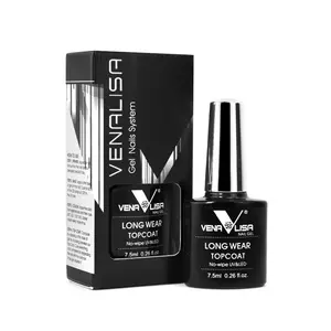 VENALISA di Arte Del Chiodo di Usura Lungo Temperato Nowipe Top Coat Gel Easy Peel Off Acqua Strato di Base di Base Del Chiodo Del Gel Smalto smalto Per Unghie gel