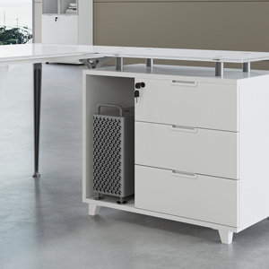 Bàn Kính Hiện Đại Mới Nhất Từ Nhà Máy, Quản Lý Máy Tính, Bàn Văn Phòng Bằng Kính - Product Image 5