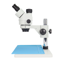 SANQTID TD-745P Electronic Binocular Microscope Manual Focus 1d Dioptric Adjustment for Soldering Mobile Phone Repair IP53