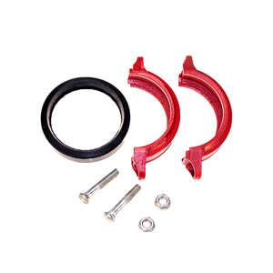 Plated Fire Pipe Clamp Joint Latão Durável Aço Inoxidável Ferro Cobre Montagem Braçadeira Reparador De Vazamento Hoop Groove Pipe Holder - Product Image 4