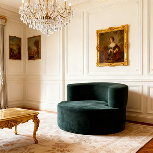 Canapé-lit d'angle convertible moderne Fireside pour hôtel, villa, appartement, salon, chambre à coucher, revêtement en tissu velours - Product Image 1