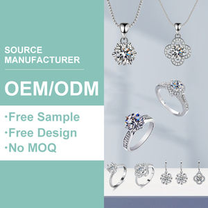 Anello in Moissanite di Alta Qualità per Donne, Set di Anelli con Gemme, Anelli Nuziali, Gioielli all'Ingrosso, Fascia di Lusso - Product Image 5