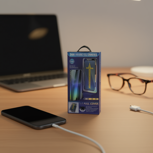 Protection d'écran automatique en verre trempé DAM pour iPhone 13 Pro - Product Image 2