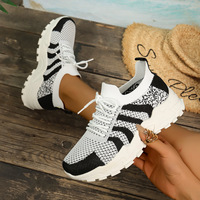 Chaussures de course pour femmes de style européen et américain, sport et loisirs, automne, tissage en maille respirant, confortables, hauteur