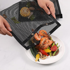 Filet de barbecue écologique lavable et résistant à la chaleur, sac de cuisson antiadhésif en PTFE pour grils à gaz, charbon de bois, <span class=keywords><strong>électrique</strong></span>s et fours - Product Image 1