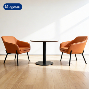 Sillón de Esquina Moderno de Cuero PU para Oficina, Hotel, Dormitorio, Espacio Pequeño, Diseño Suave y Cómodo para el Hogar o Apartamento - Product Image 4