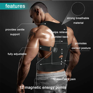 Tùy chỉnh điều chỉnh dây đai giảm thấp hơn trên đau lưng trở lại tư thế Corrector Brace Belt - Product Image 5