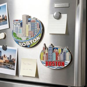 Imán para Refrigerador de Esmalte Duro, Diseño Personalizado, Aleación de Zinc, Imanes Metálicos 3D para Refrigerador, Regalo de Lujo, Recuerdo - Product Image 1