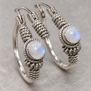 Boucles d'oreilles créoles perlées pour femmes, design minimaliste, bijoux de mode uniques pour le quotidien - Product Image 5