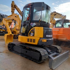 Excavadora Mini Usada KOMATSU PC55 Fabricada en Japón en Shanghái en Venta/Excavadora Usada Komatsu PC55mr Maquinaria Agrícola - Product Image 4