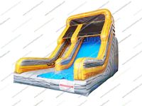 Château gonflable licorne avec toboggan aquatique, château sauteur arc-en-ciel, maison modulaire, combo de jeux pour enfants, toboggans aquatiques