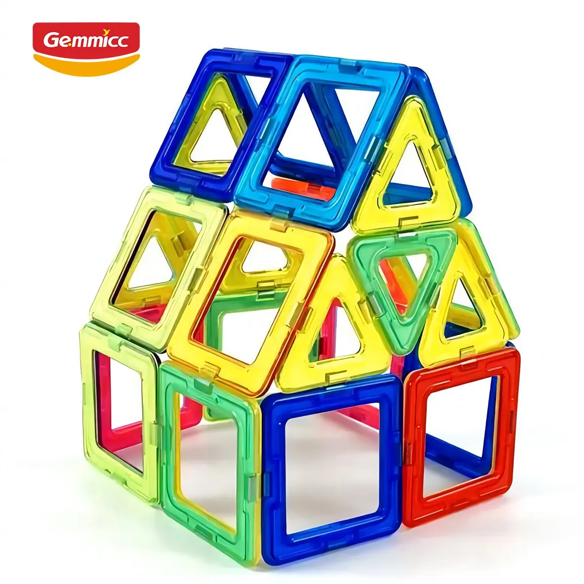 GemmiccBpaフリープラスチック素材Abs建設玩具磁気ビルディングブロックセット