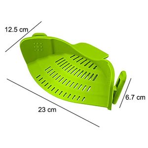 Colador de Pasta Plegable de Silicona de Grado Alimenticio, Antiderrames, a Prueba de Fugas, Ecológico, para Uso Doméstico - Product Image 3