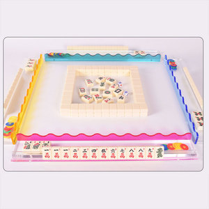 ตัวผลักไพ่นกกระจอกแฟชั่นตัวเครื่องชัดเจนเน้นสีฟ้าชมพูเหลือง - Product Image 3