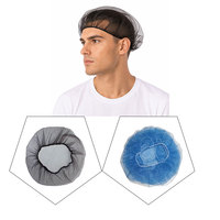 Bonnet en filet de nylon noir jetable avec mailles de 1/8 po pour la cuisine et l'industrie alimentaire