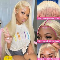 Perruque Lace Front Blonde 13x4 HD Lisse Fabriquée en Chine