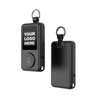 Batería externa de 6000mAh con logotipo personalizado y llavero con cable