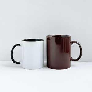 Nordic Style Ceramic <b>Mug</b> 11Oz Solid Color Business Gift Cup - Product Image 5
