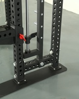 Salle de sport à domicile pour la musculation, musculation, tube en acier multifonctionnel de 3 mm, cage de musculation et de squat, machine Smith