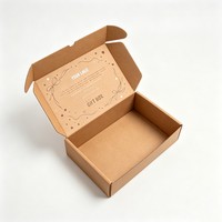 Boîte en carton ondulé personnalisée avec logo, haute qualité, pour expédition, encre à base de soja