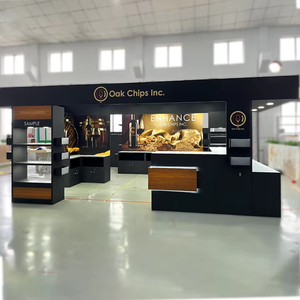 Stand de Exhibición de Madera Reciclada Personalizado para Ferias de <span class=keywords><strong>Vinos</strong></span>, Stand de Exhibición Premium de 20x20 pies para Eventos de Degustación de <span class=keywords><strong>Vinos</strong></span> - Product Image 3