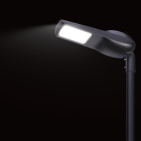 Lampadaire LED extérieur en alliage d'aluminium pour ville intelligente, AC, haut lumen, économie d'énergie, étanche IP66, garantie 5 ans, intensité variable, pour route