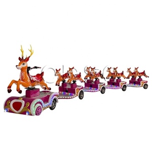 Trenino Elettrico Senza Binari per Parchi Divertimento, 9 Posti, Velocità 7 Km/<span class=keywords><strong>h</strong></span>, Garanzia 12 Mesi - Product Image 1