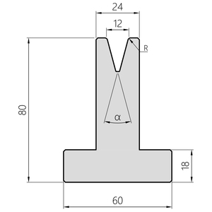 OIVACO Industrial Press Brake Tooling, Durable <strong>Bending</strong> Dies Compatible with Amada/<strong>Trumpf</strong> - Product Image 3