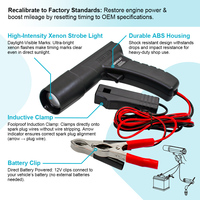 ALLOSUN Lampe de synchronisation d'allumage automobile 12V, alimentée par une batterie de voiture, pince inductive facile à utiliser pour un réglage précis de la synchronisation