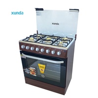 Cuisinière à gaz Xunda, nouveau modèle, cinq brûleurs, 30 pouces, 5 feux, électrique et à gaz, avec four à gaz intégré pour usage domestique