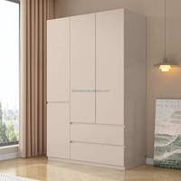 Armoire moderne blanche en mélamine Lovezone Factory à prix abordable, tiroirs écologiques grande capacité, autoportante et portable